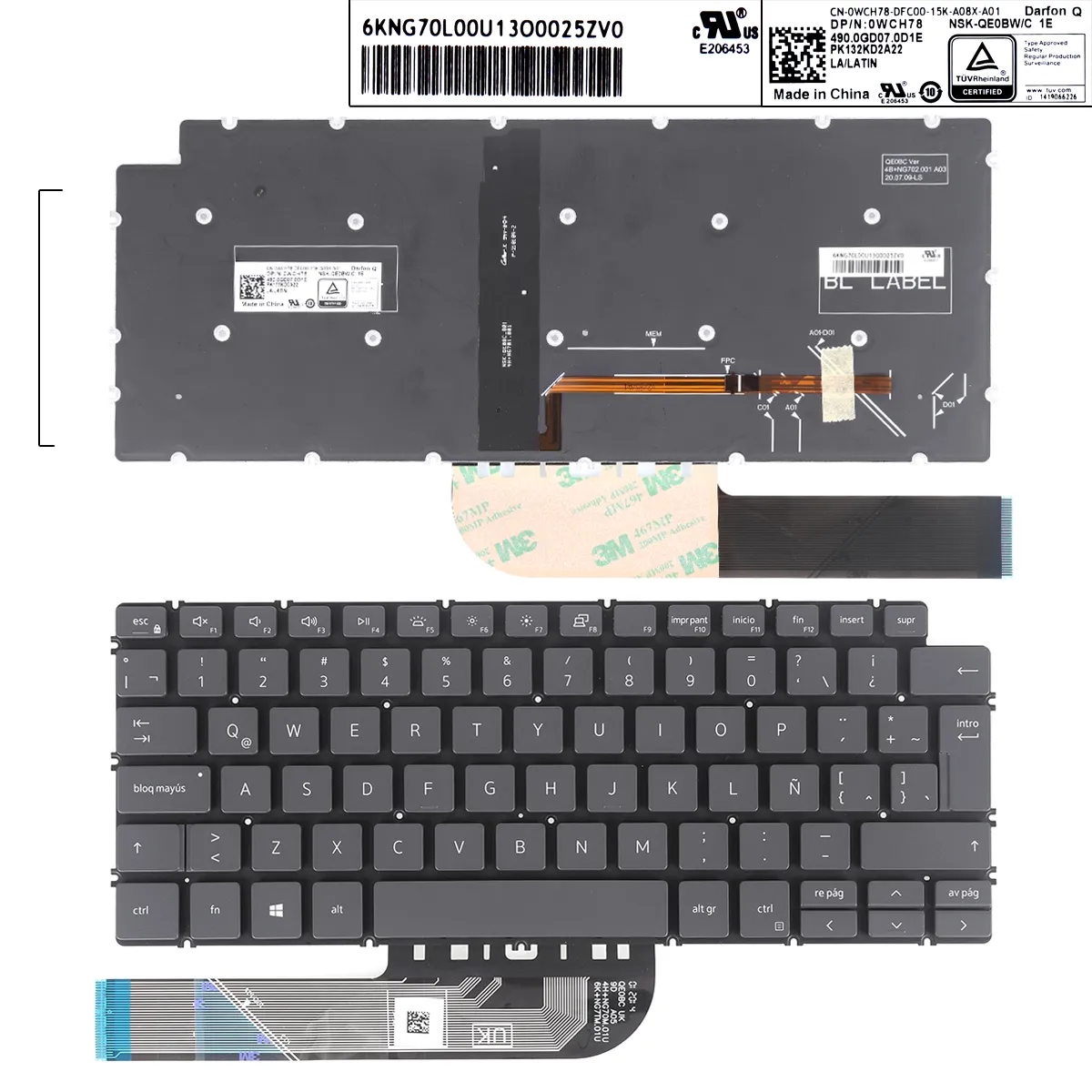 Picture of DELL 7490 5391 7391 14 5493 5498  7491  3401 3405 GRAY(Backlit,win8)